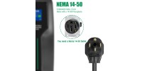 NEMA Charger 40A 240V 25ft Charging Cable, Portable Plug-in EVSE 14-50